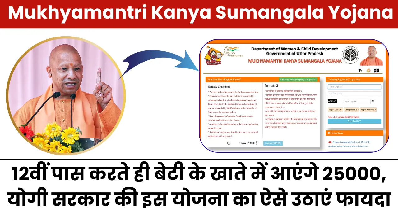 Mukhyamantri Kanya Sumangala Yojana 2025: 12वीं पास करते ही बेटी के खाते में आएंगे 25000, योगी सरकार की इस योजना का ऐसे उठाएं फायदा